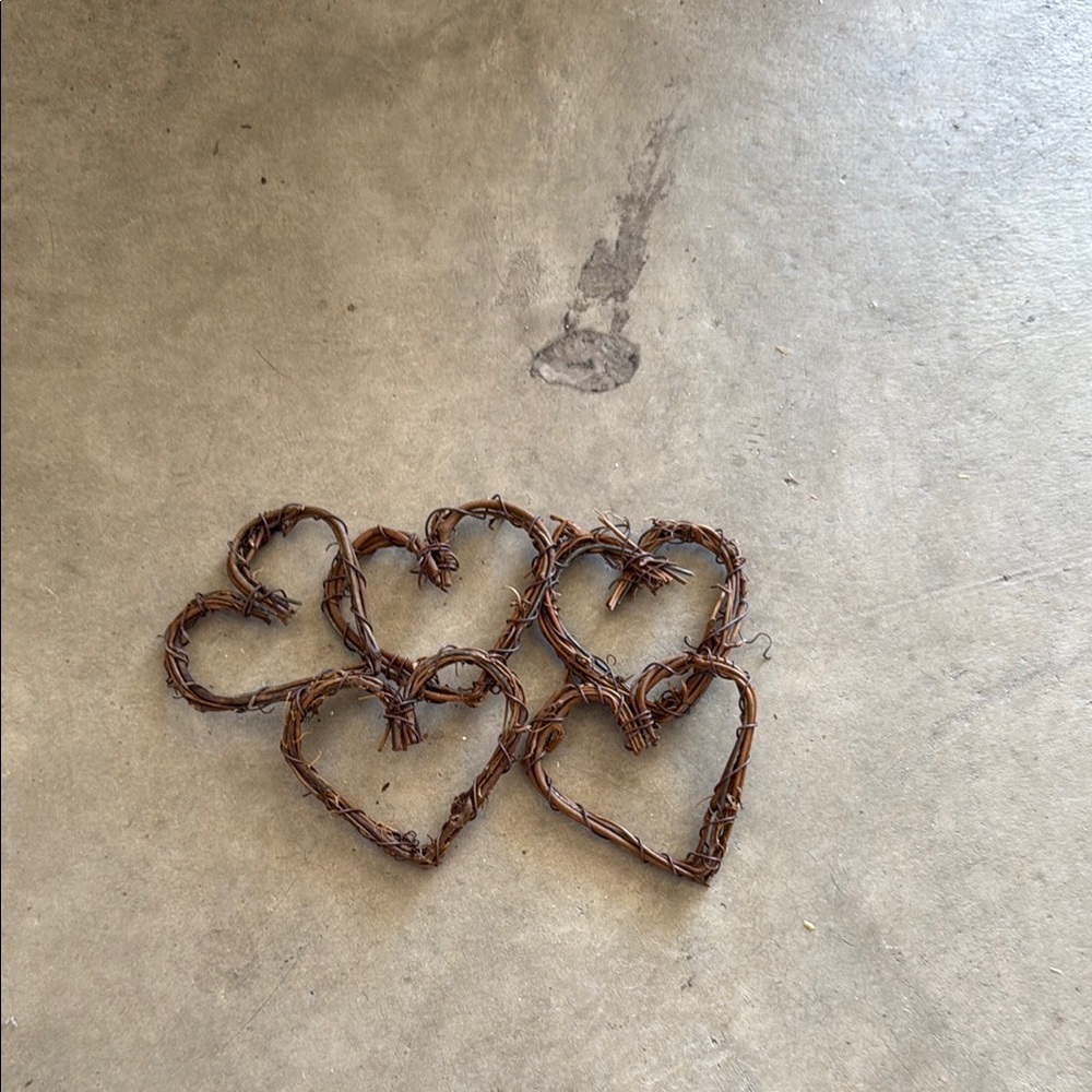 Wedding or Other Rustic Woven Heart Decor